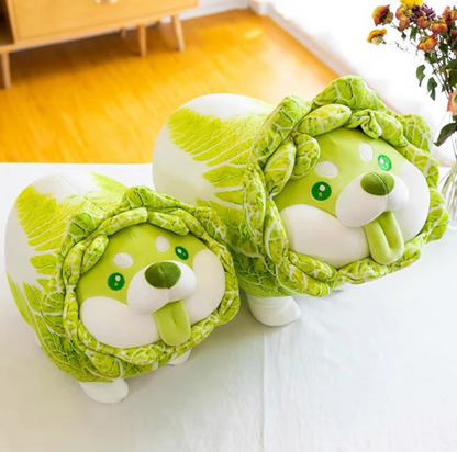 Different Sizes 20-50cm Cute Japanese Vegetable Dog Plush Toy