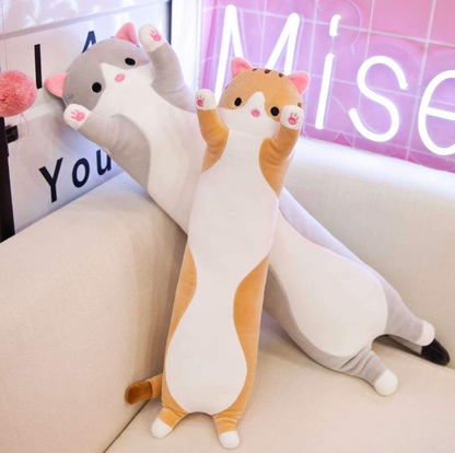 KAWAII CUTE CAT LONG PLUSH PILLOW