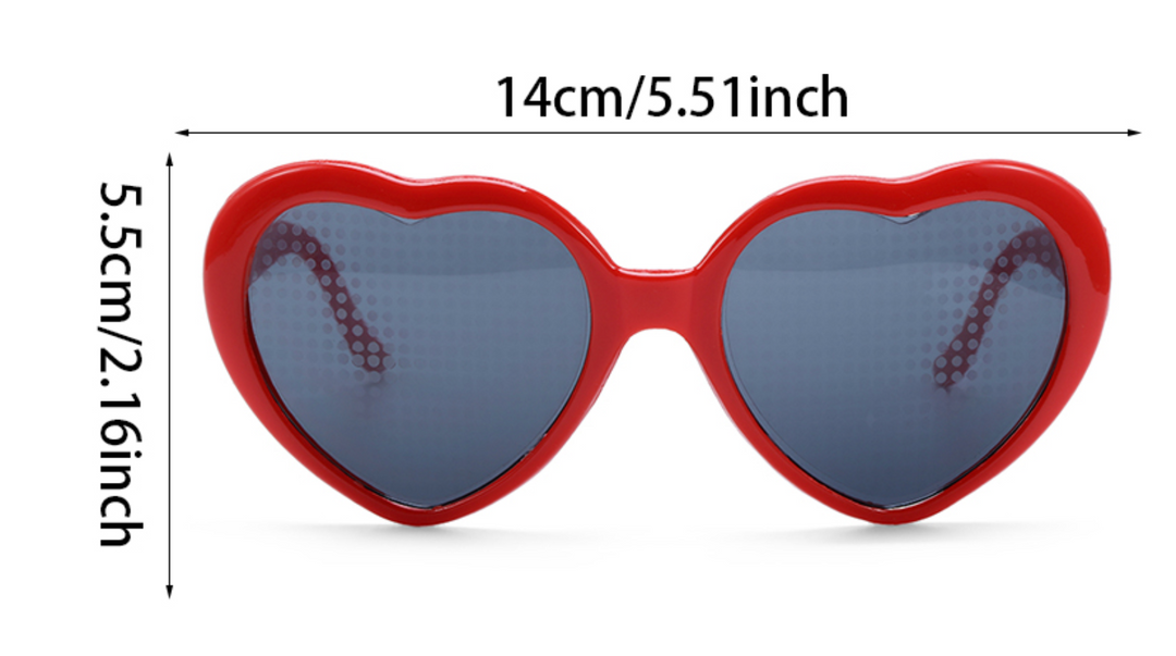 Heart Design Diffraction Sunglasses