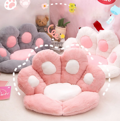 3 different colors Cute Cat Paw Back Pillows