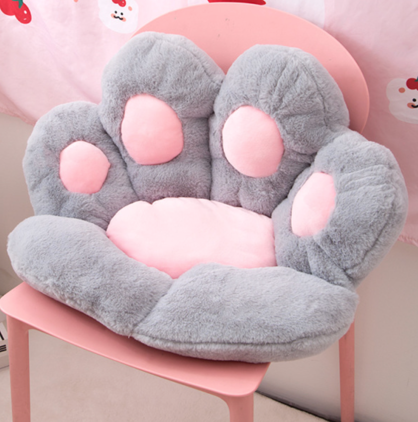 3 different colors Cute Cat Paw Back Pillows