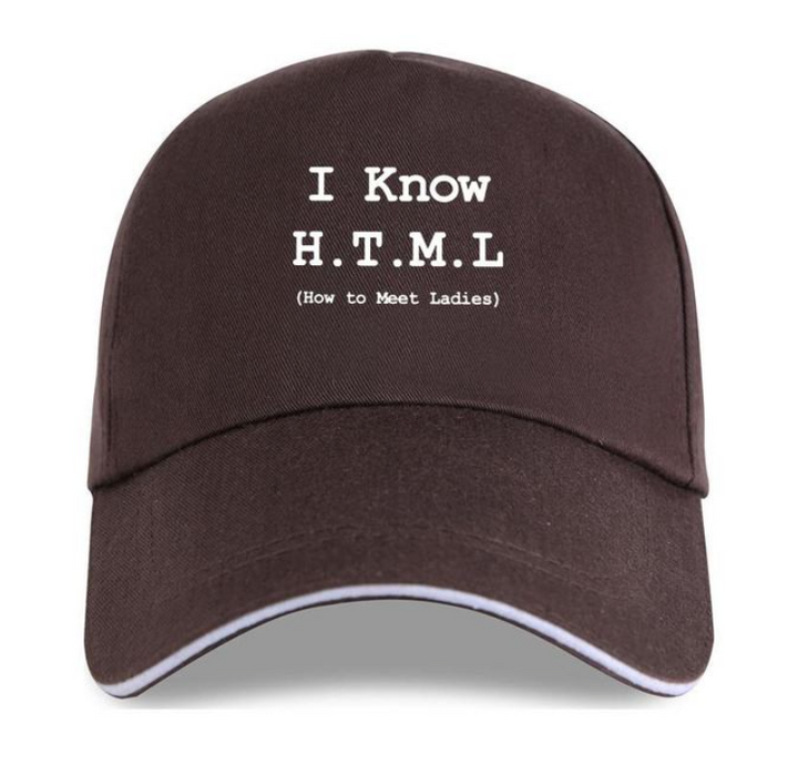 I Know HTML Funny Baseball Cap