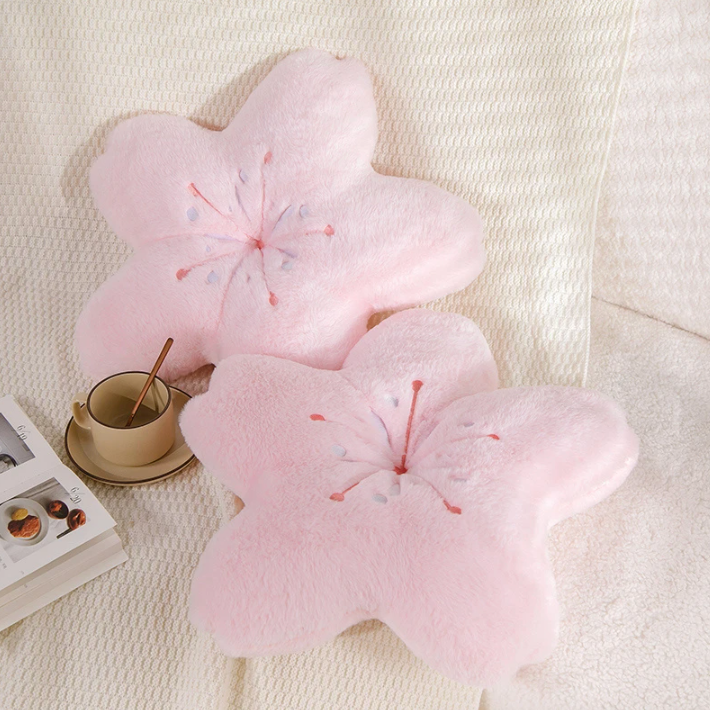 Sakura Cherry Blossom Pillow Cushion Plush for Bedroom
