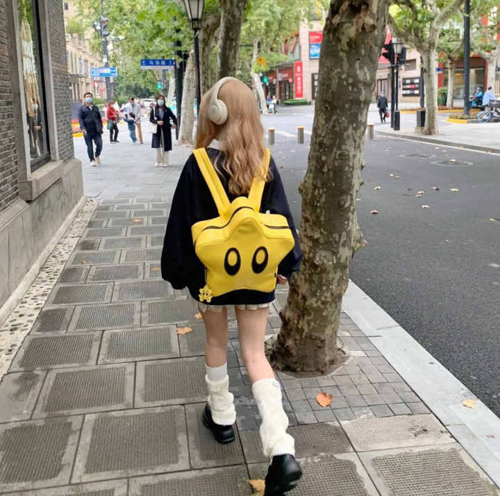 Cute Kawaii Yellow Star Backpack