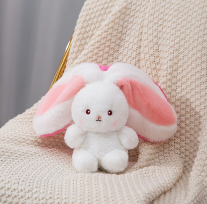 Reversible Carrot Strawberry Bunny Plushies