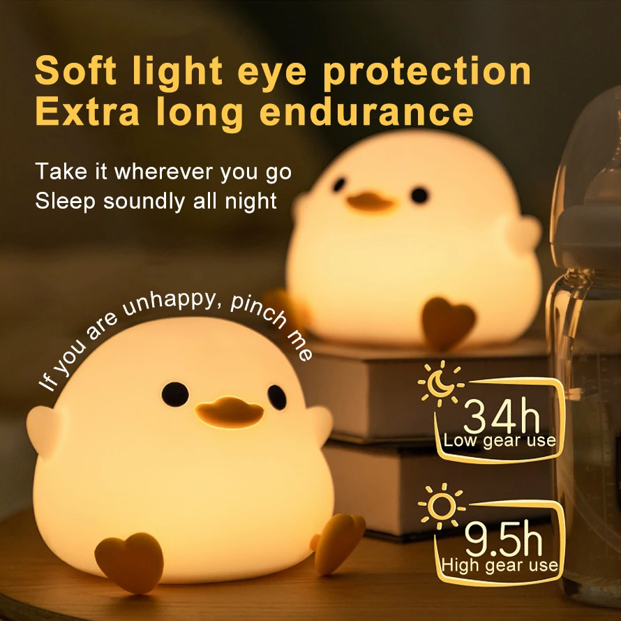 Squishy Duck Night Light