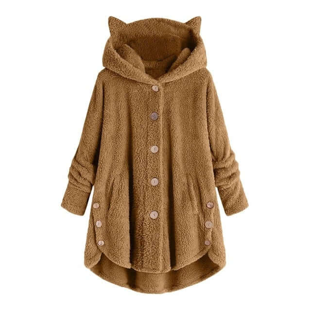 Teddy coat 2024 with ears