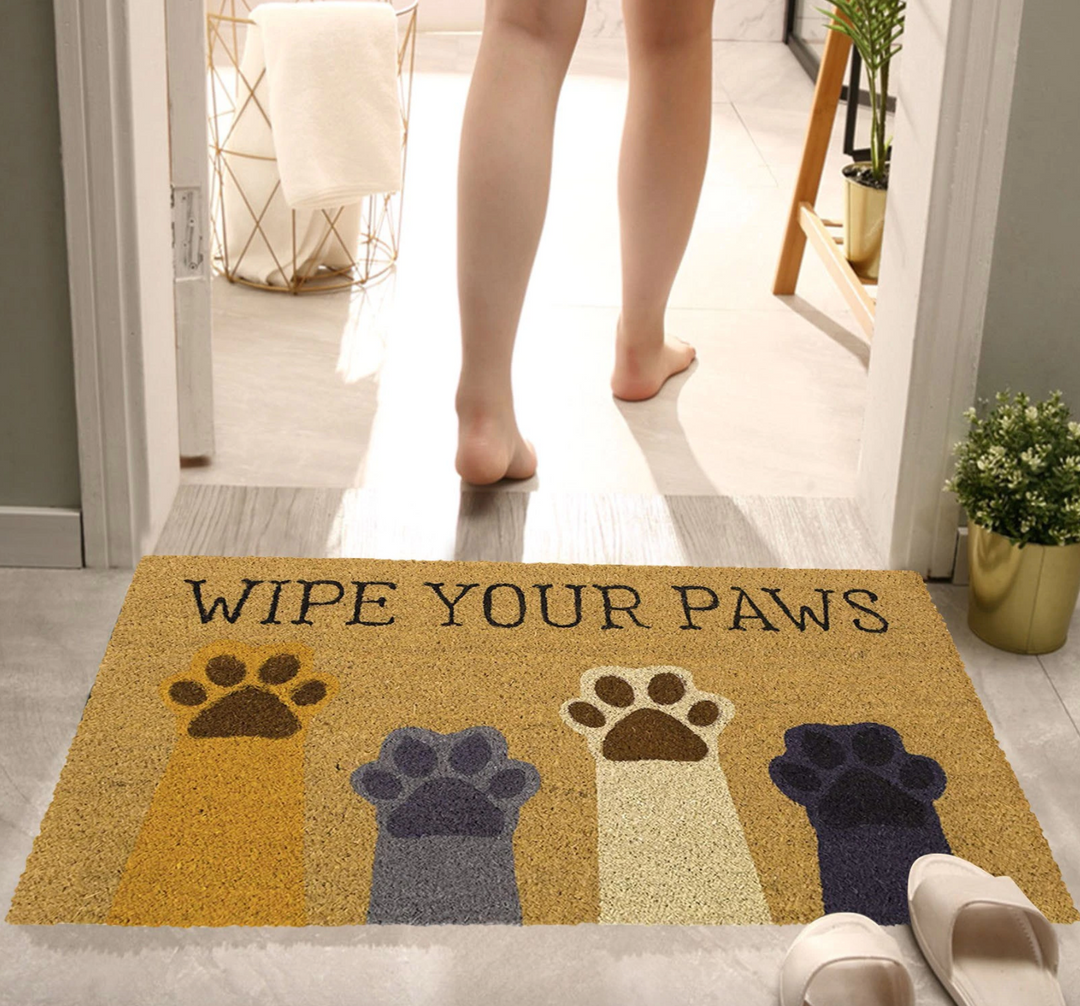 Wipe Your Paws Cat Mat
