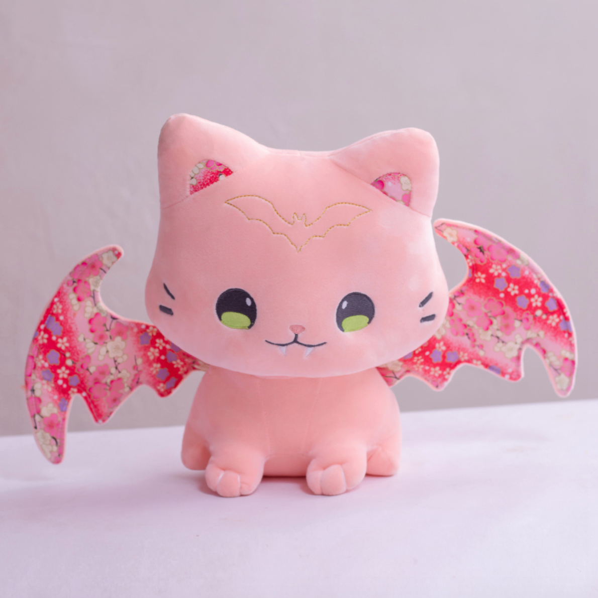 Kawaii Sakura Cats with Wings Plushies