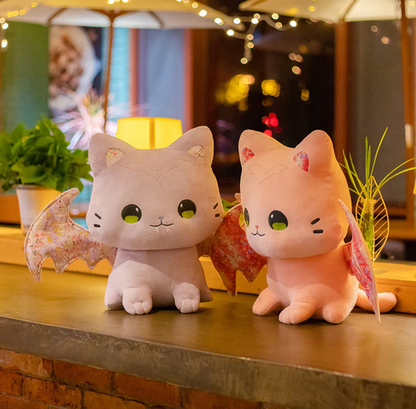 Kawaii Sakura Cats with Wings Plushies