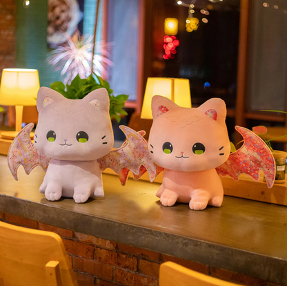 Kawaii Sakura Cats with Wings Plushies