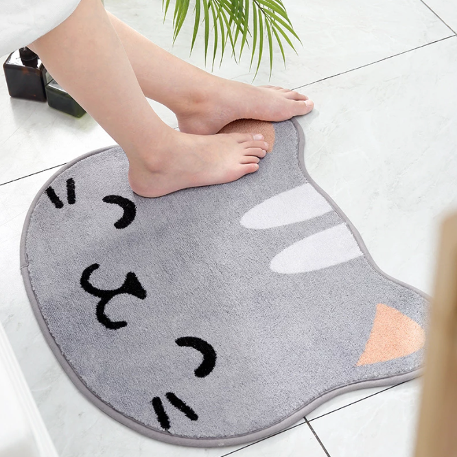 Happy Kitty Rug Bath Mat