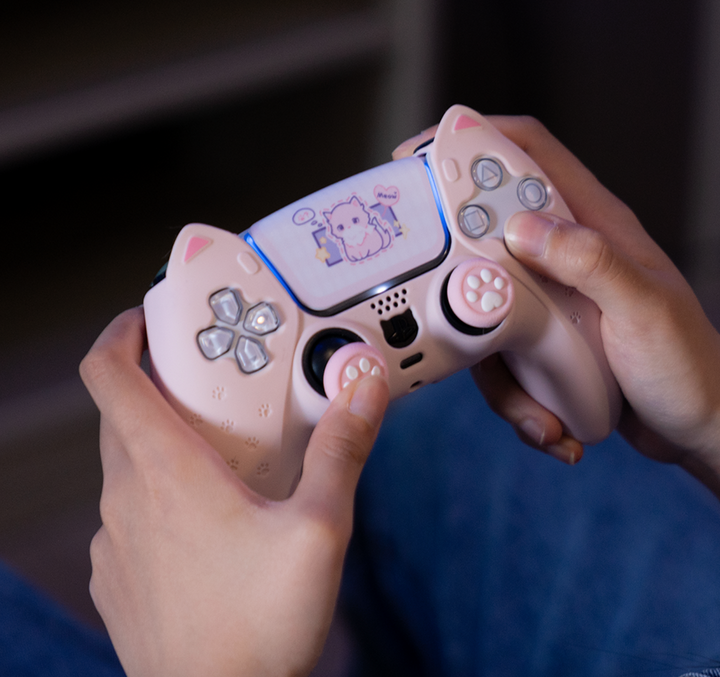 Kawaii Kitty Silicone Cover For PS5 Controller