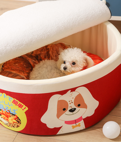 Noodles Instant Ramen Dog & Cat Bed