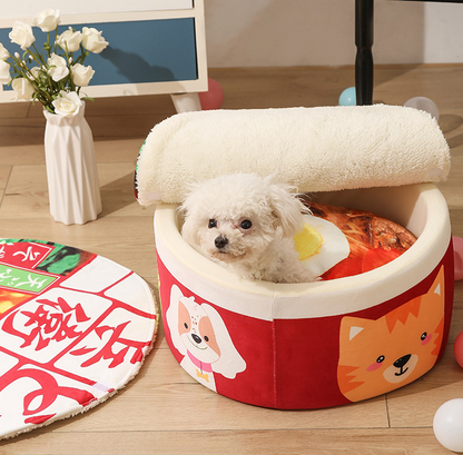 Noodles Instant Ramen Dog & Cat Bed