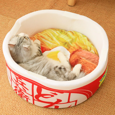 Noodles Instant Ramen Dog & Cat Bed